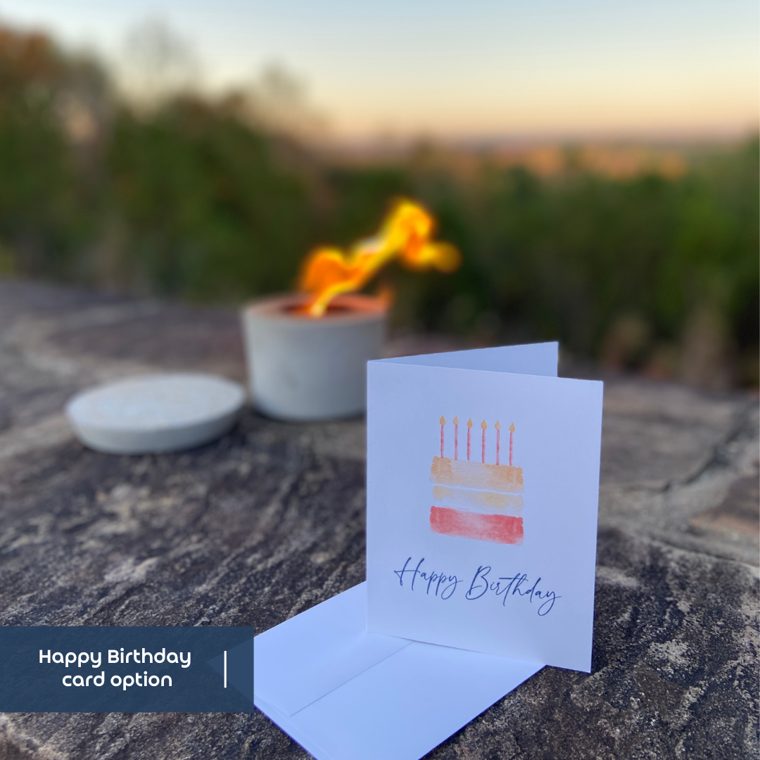 Happy Birthday: Phoenix fire pot set + greeting card