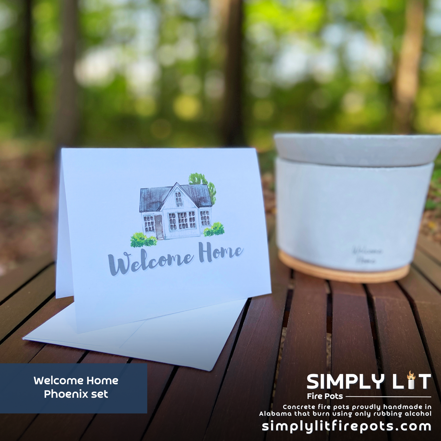 Welcome Home: Phoenix fire pot set + greeting card