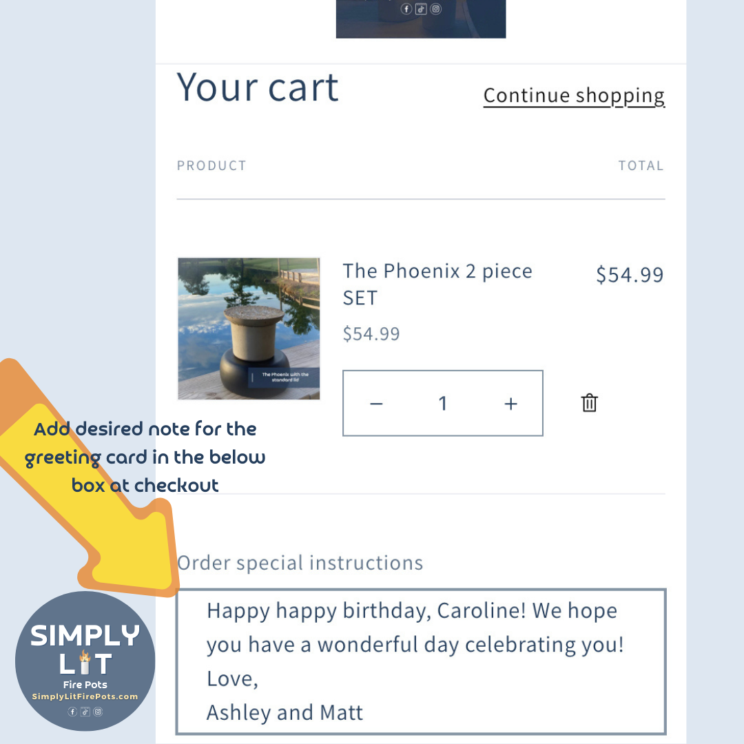 *ADD-ON* Send a special note with your order
