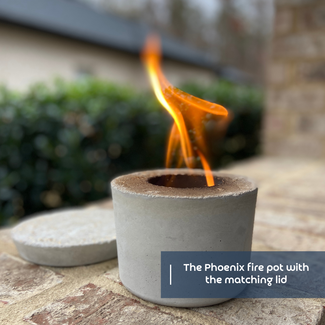 You're On Fire (generic): Phoenix fire pot set + greeting card