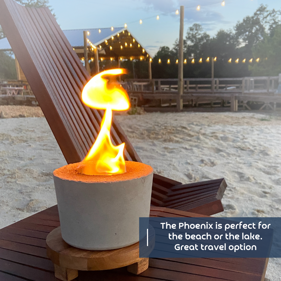 MERRY & BRIGHT Holiday Card Phoenix fire pot SET